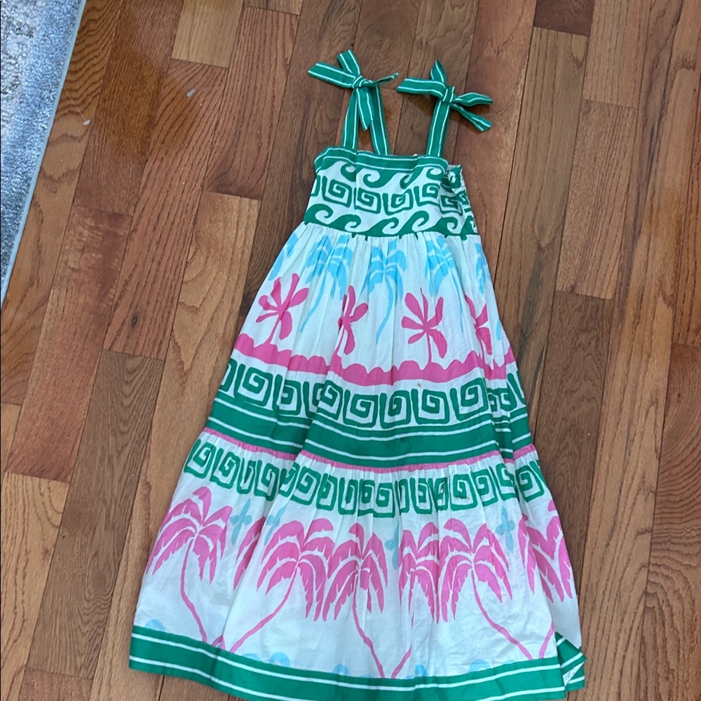 Toddler 3/4 —Beach Riot Palm cami dress